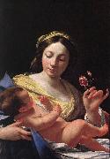 Simon Vouet Virgin and Child Sweden oil painting artist